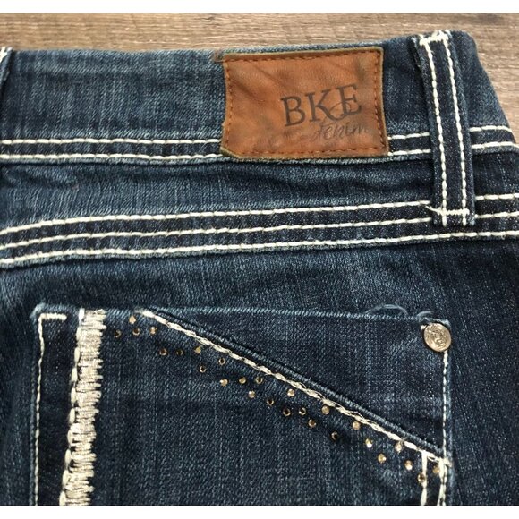 BKE Womens Size 30 Sabrina Stretch Boot Cut Thick Stitch Blue Jeans 30x31.5 - Picture 4 of 11